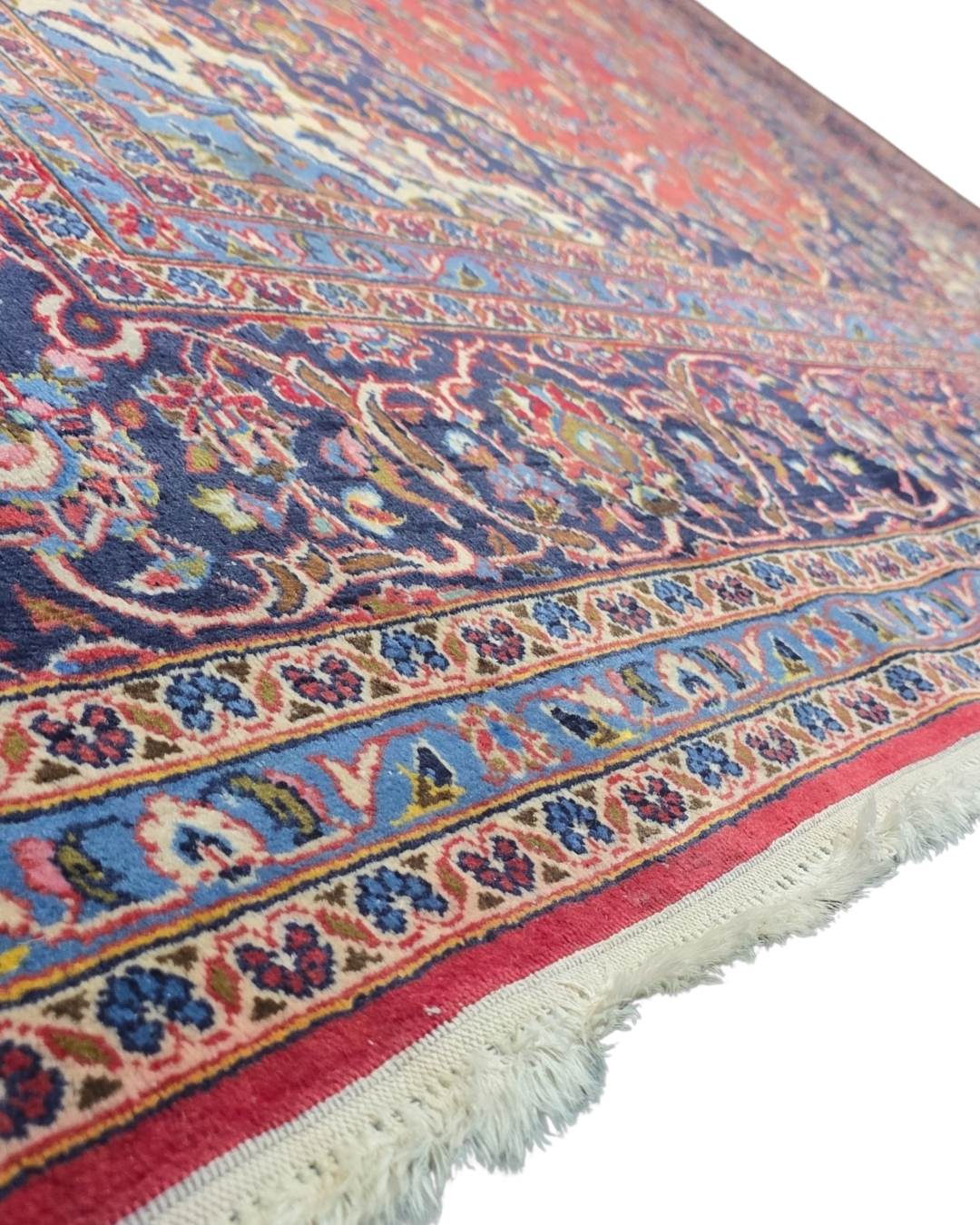 Groot Perzisch tapijt Kashan 360x250 wollen vloerkleed Iran