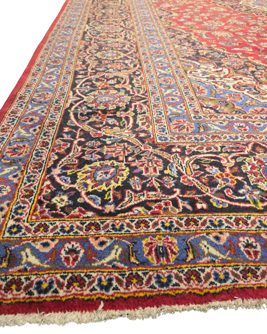 XL Groot Perzisch tapijt Kashan 400x300 Wollen vloerkleed iran