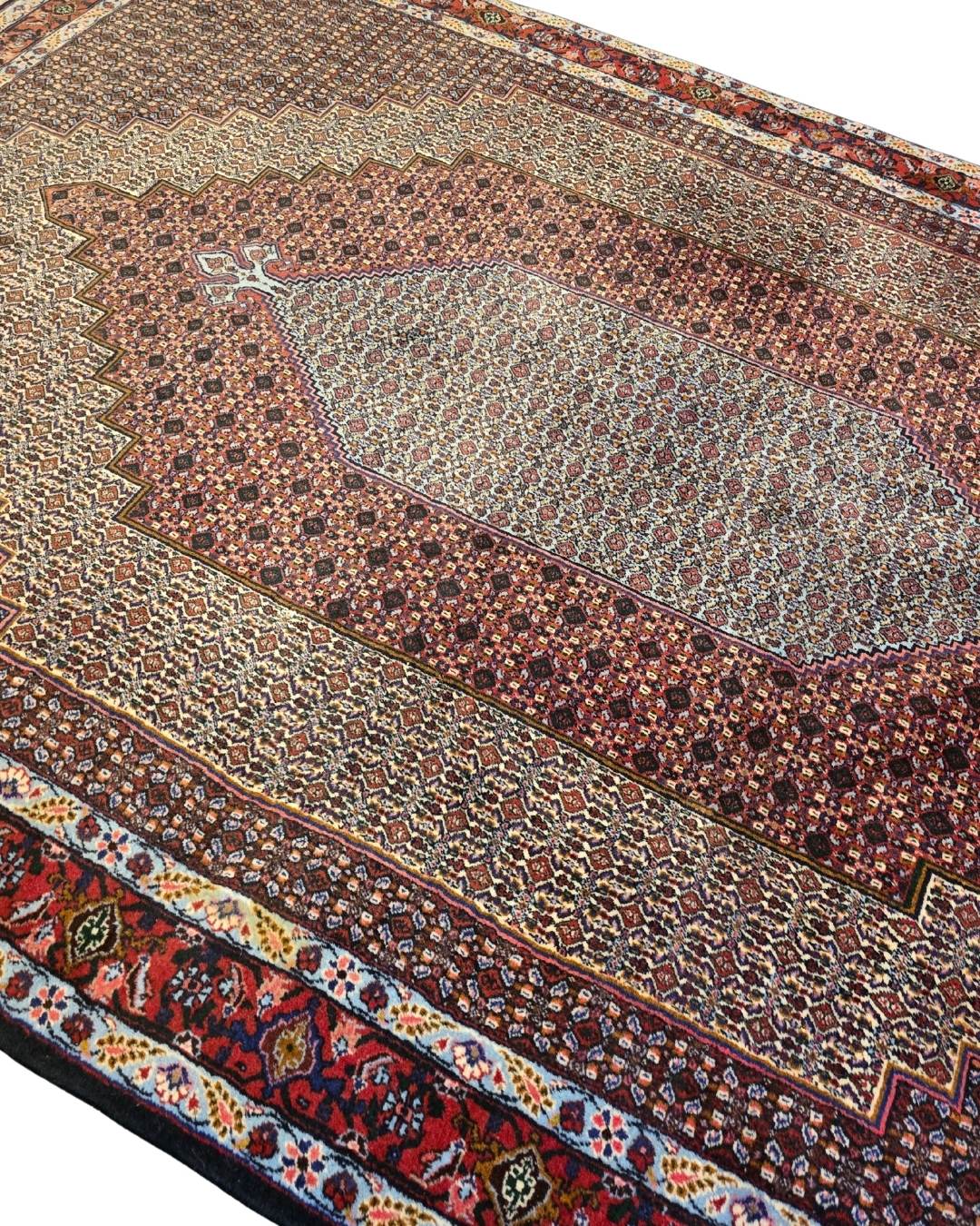 Perzisch tapijt Senneh 300x200 wollen vloerkleed Iran handegeknoopt