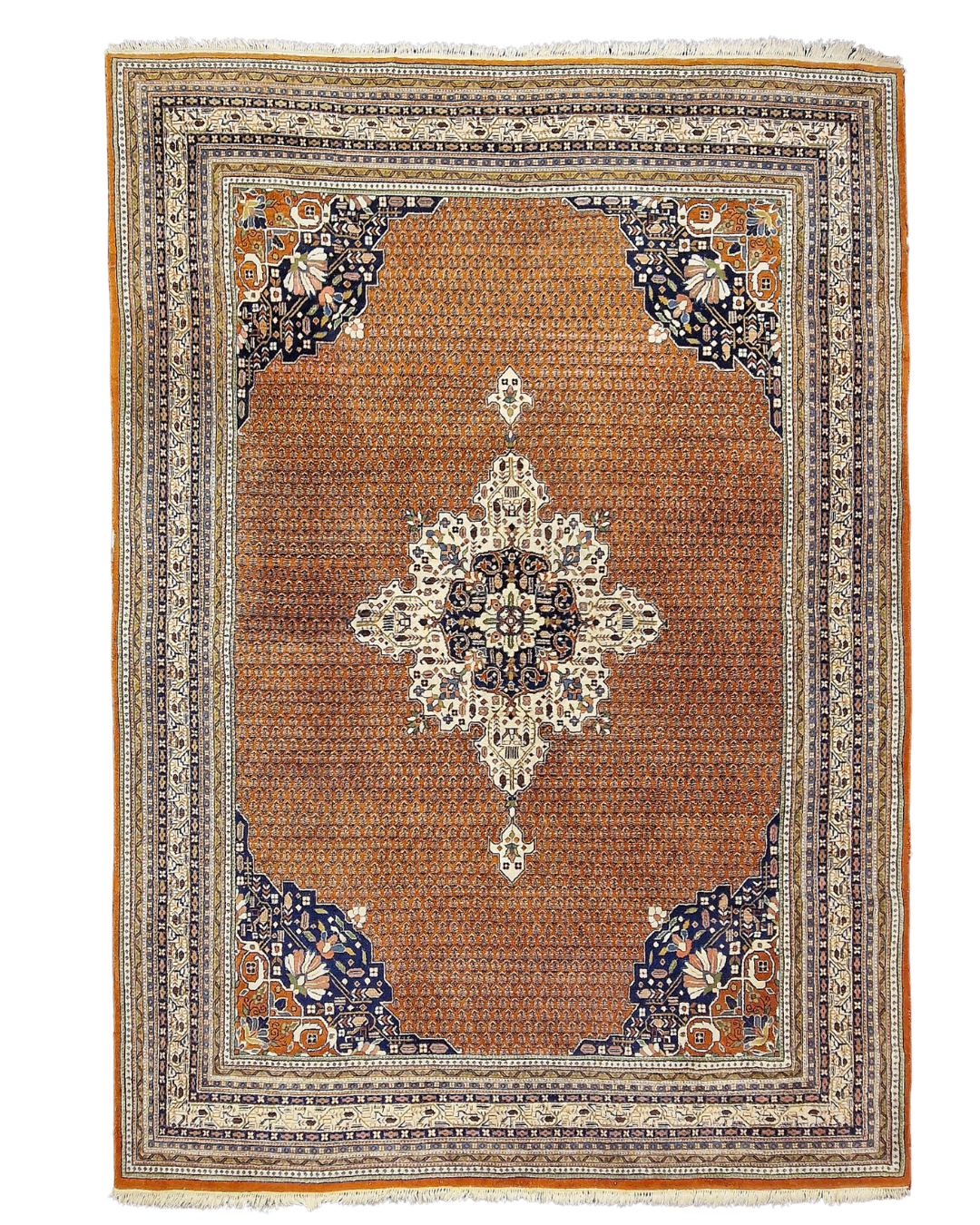 Groot Perzisch tapijt Sarough Mir 350x250 wollen vloerkleed handgeknoopt