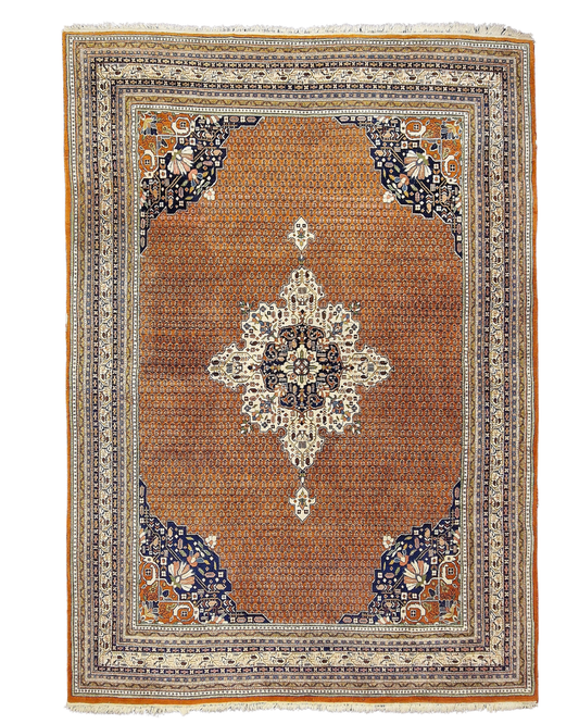 Groot Perzisch tapijt Sarough Mir 350x250 wollen vloerkleed handgeknoopt