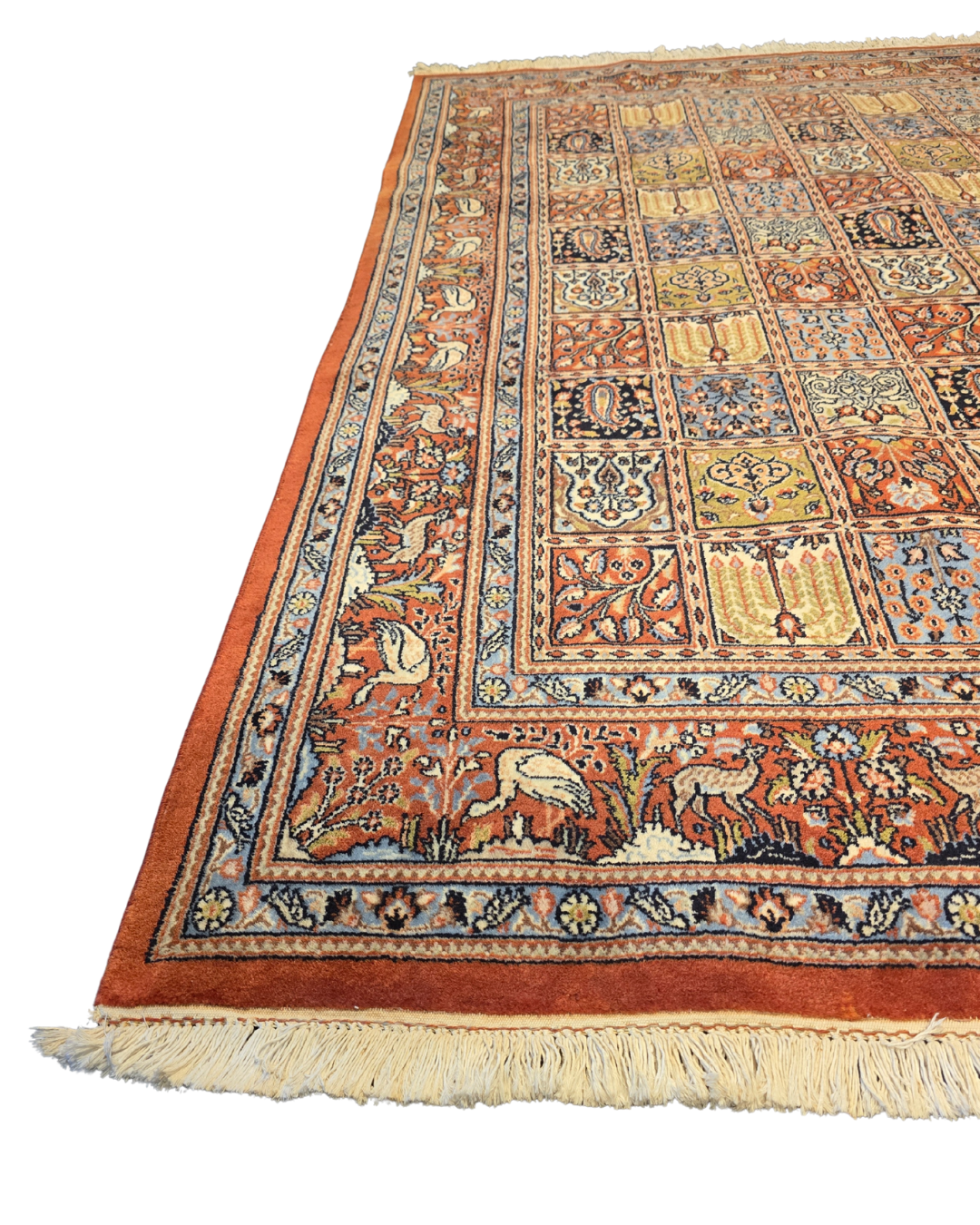 Perzisch tapijt Qom 230x180 wollen vloerkleed handgeknoopt Iran