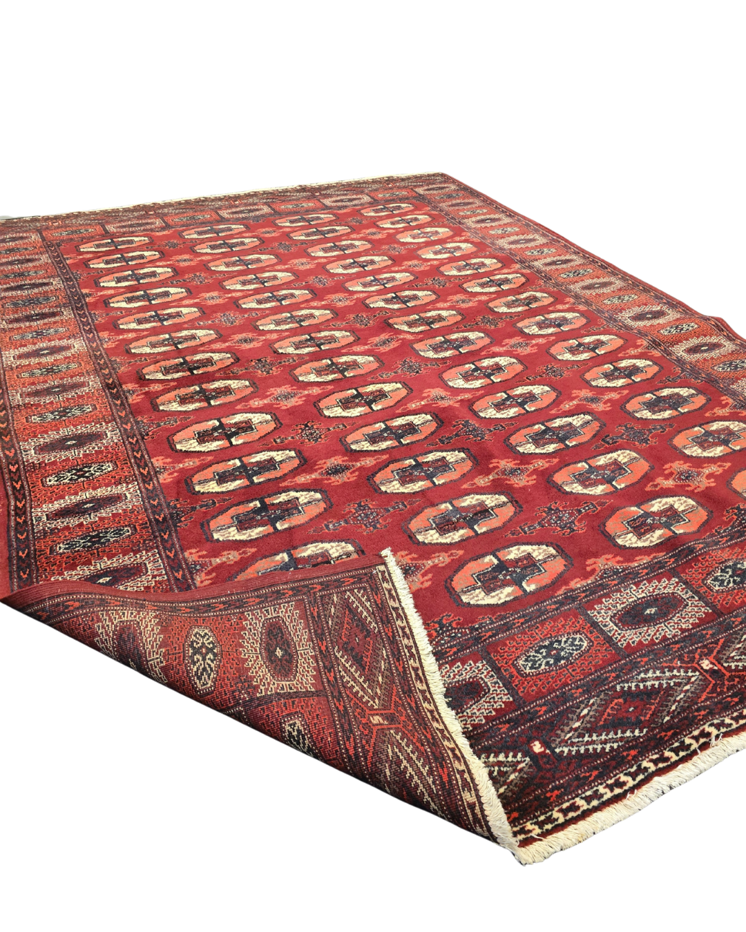 Groot Perzisch tapijt Bokhara 325x245 wollen vloerkleed handgeknoopt Turkmenistan