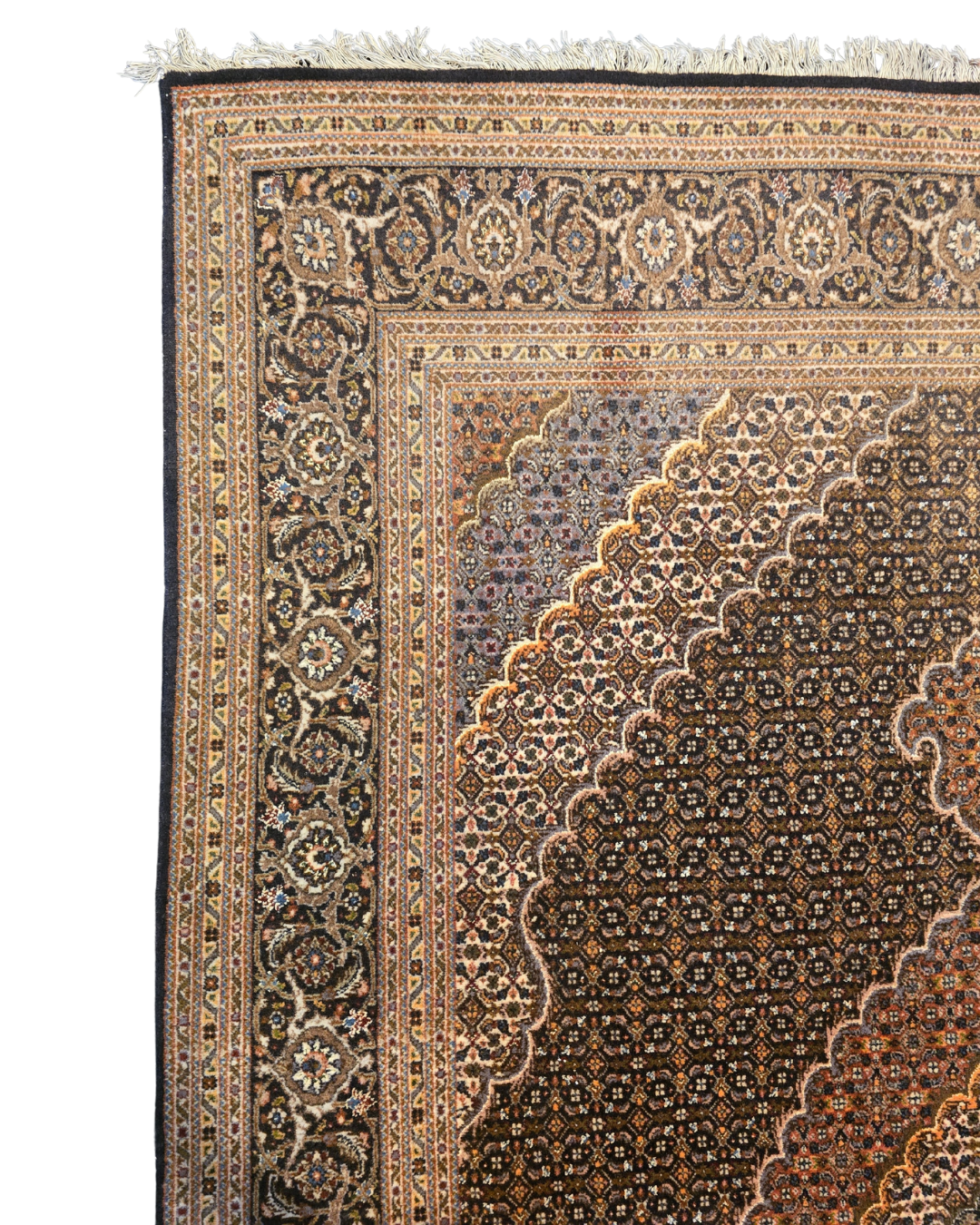 Groot Perzisch tapijt Tabriz Mahi 300x200 wollen vloerkleed Iran Handgeknoopt