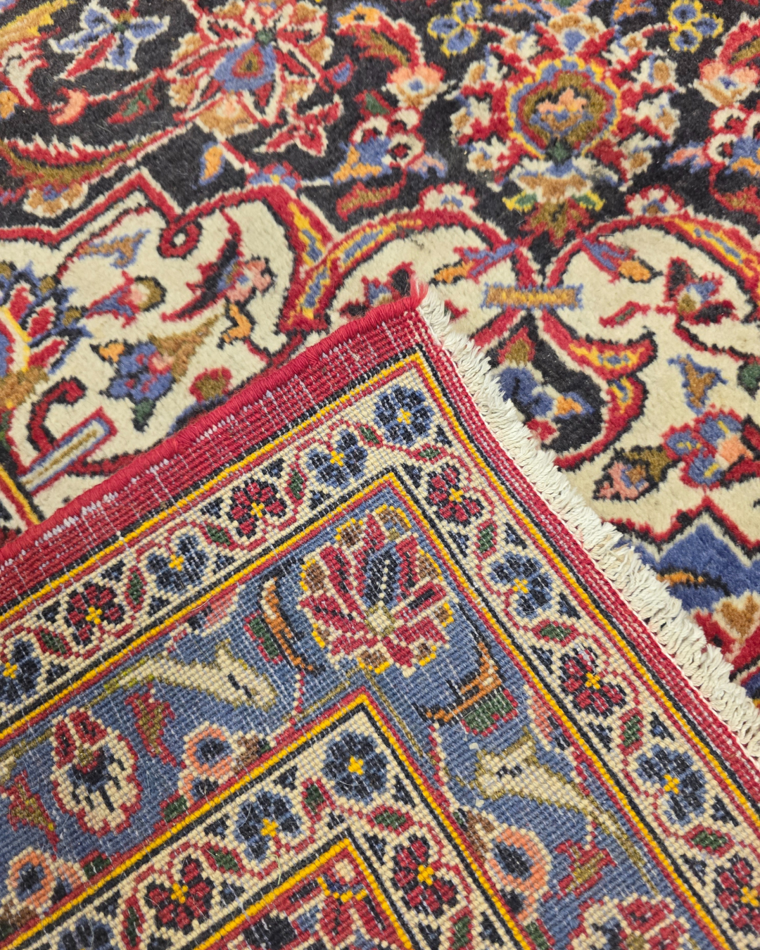 XL Groot Perzisch tapijt Kashan 400x300 Wollen vloerkleed iran