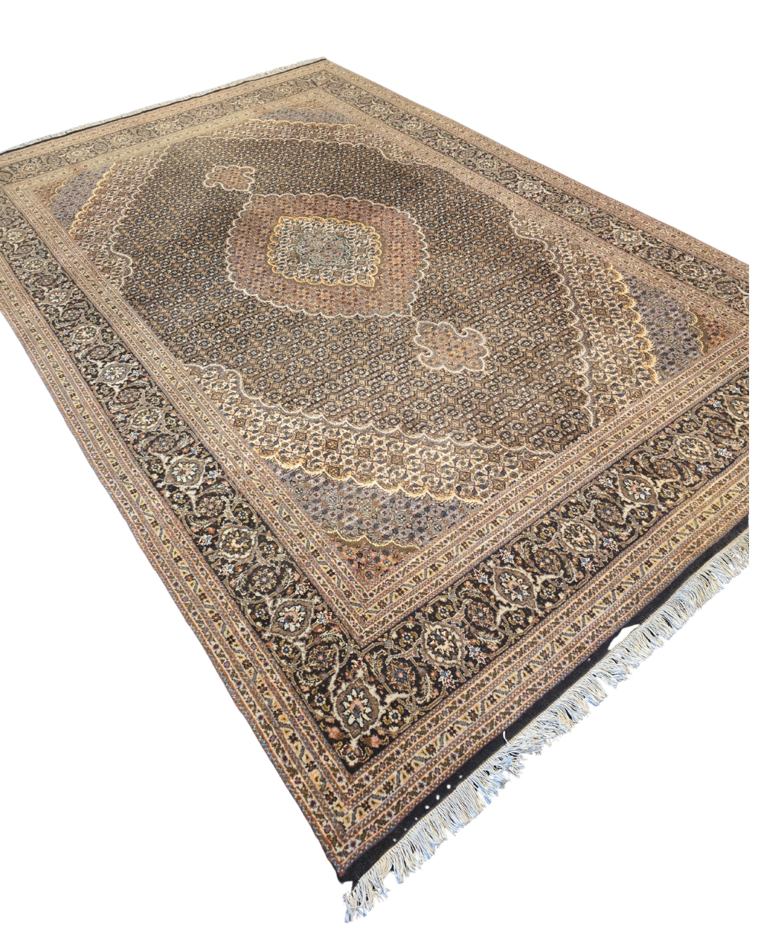 Groot Perzisch tapijt Tabriz Mahi 300x200 wollen vloerkleed Iran Handgeknoopt