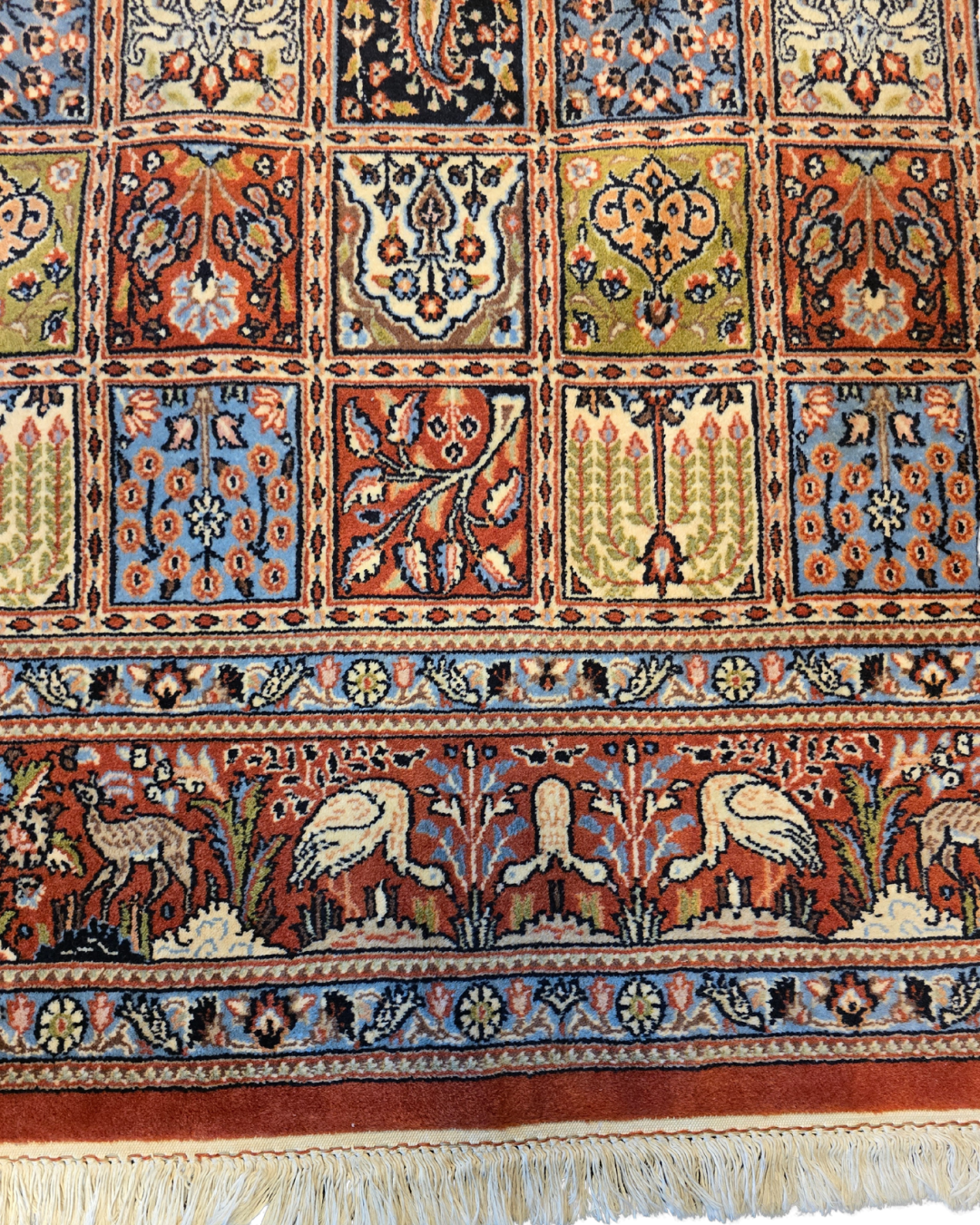 Perzisch tapijt Qom 230x180 wollen vloerkleed handgeknoopt Iran