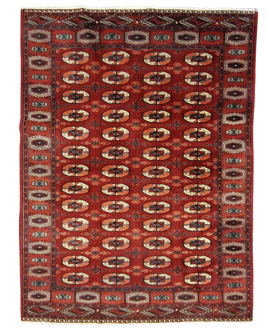 Groot Perzisch tapijt Bokhara 325x245 wollen vloerkleed handgeknoopt Turkmenistan