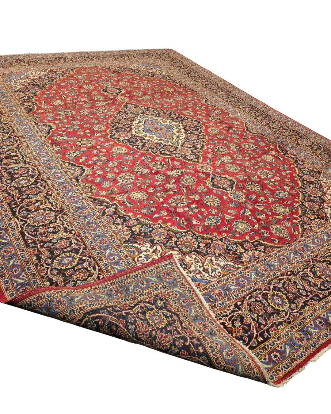 XL Groot Perzisch tapijt Kashan 400x300 Wollen vloerkleed iran