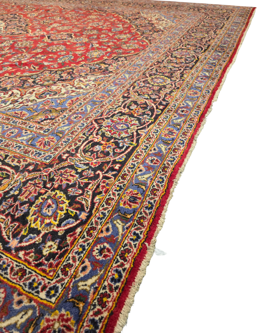 XL Groot Perzisch tapijt Kashan 400x300 Wollen vloerkleed iran