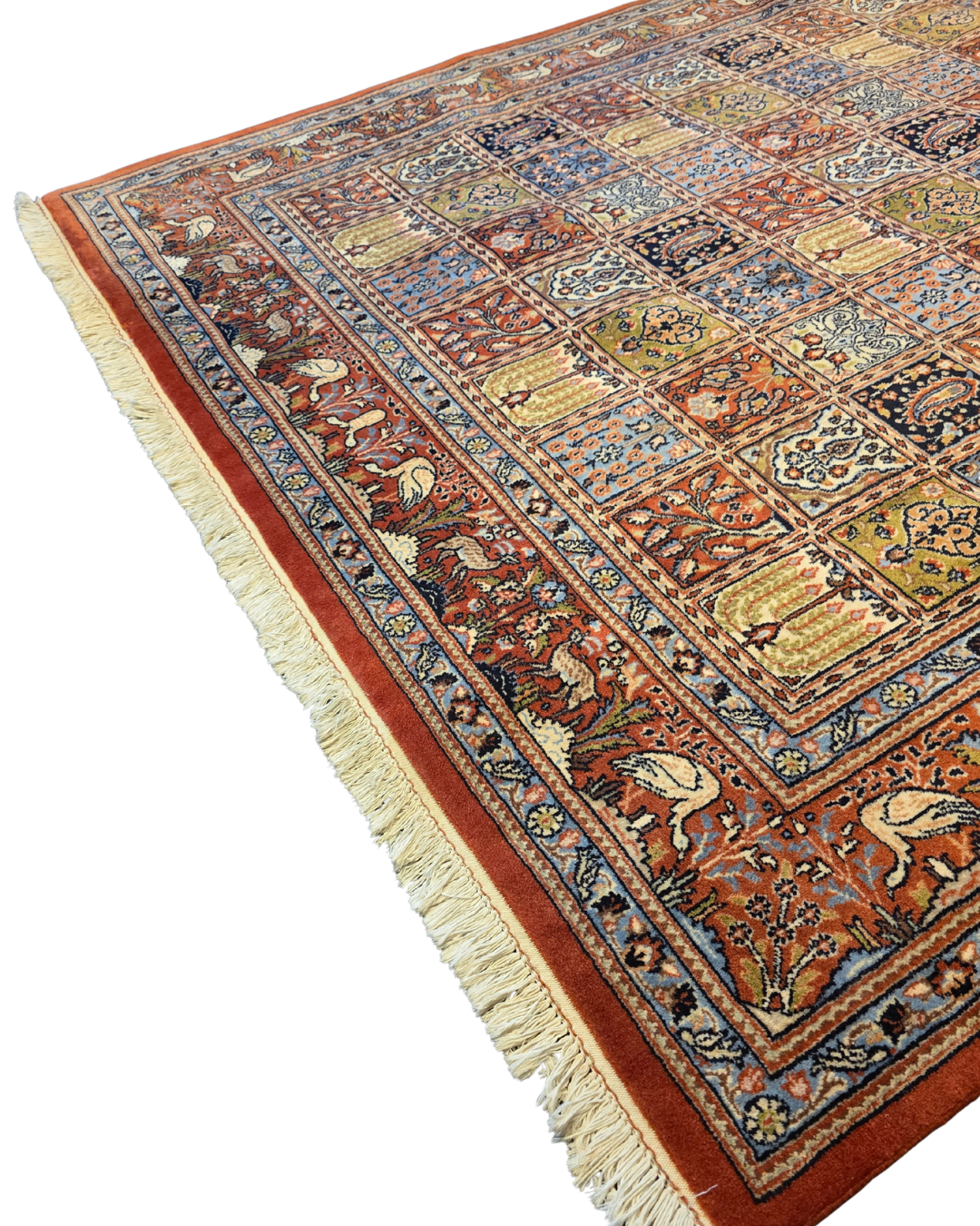 Perzisch tapijt Qom 230x180 wollen vloerkleed handgeknoopt Iran
