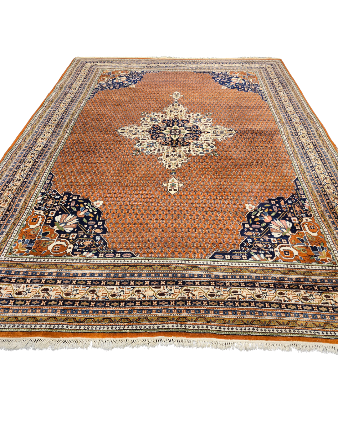 Groot Perzisch tapijt Sarough Mir 350x250 wollen vloerkleed handgeknoopt