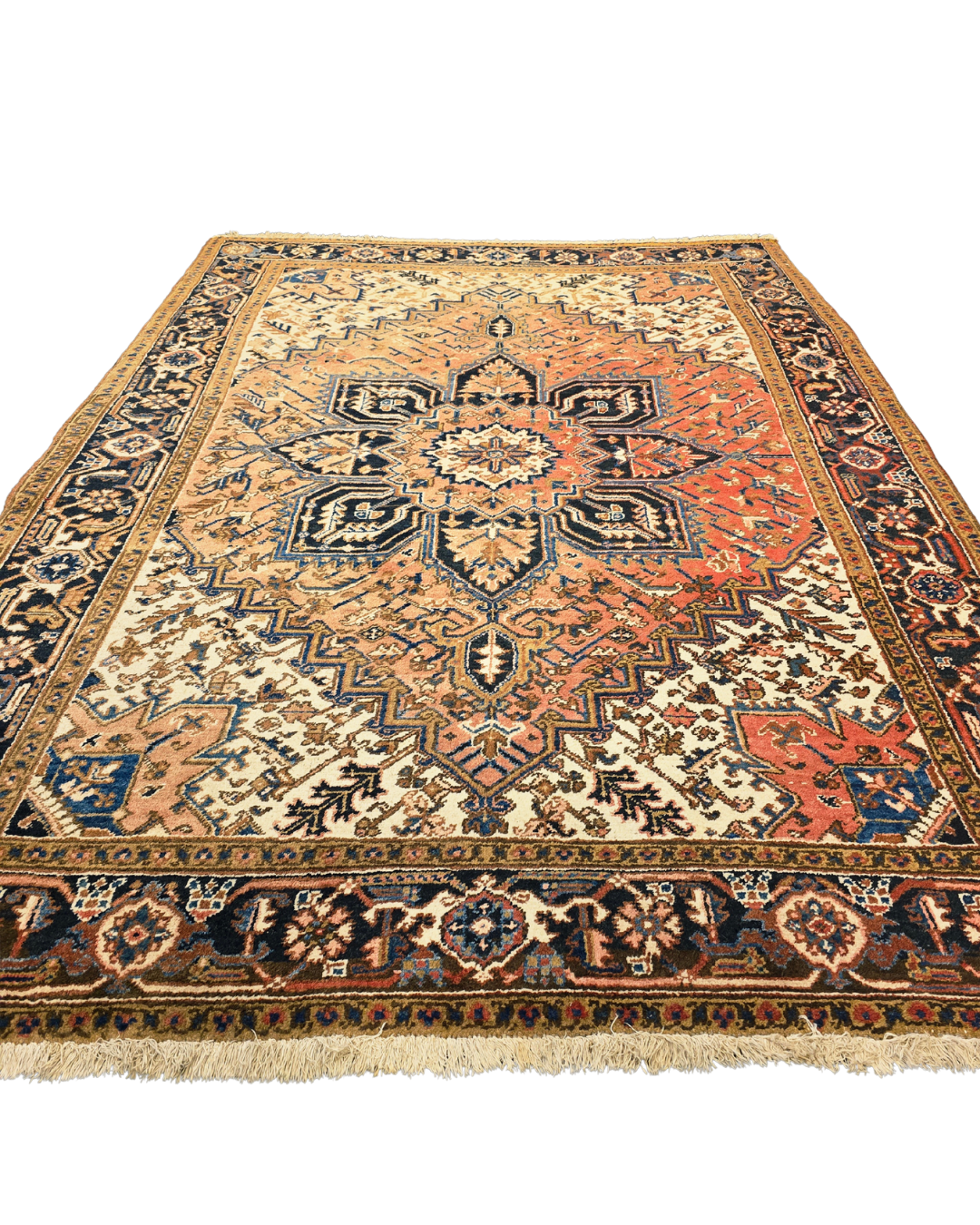 Groot Perzisch tapijt Heriz 320x220 wollen vloerkleed Iran handgeknoopt