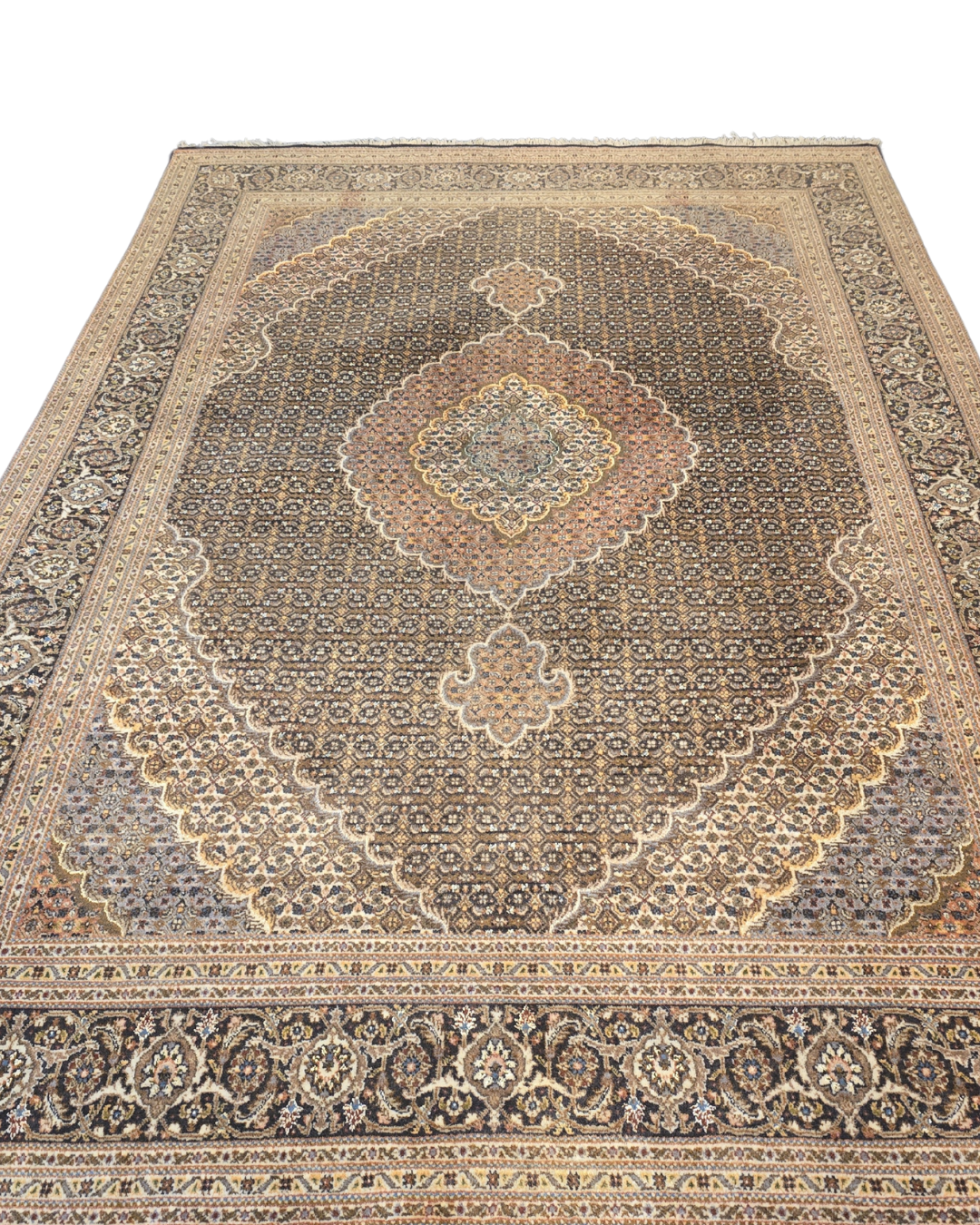 Groot Perzisch tapijt Tabriz Mahi 300x200 wollen vloerkleed Iran Handgeknoopt