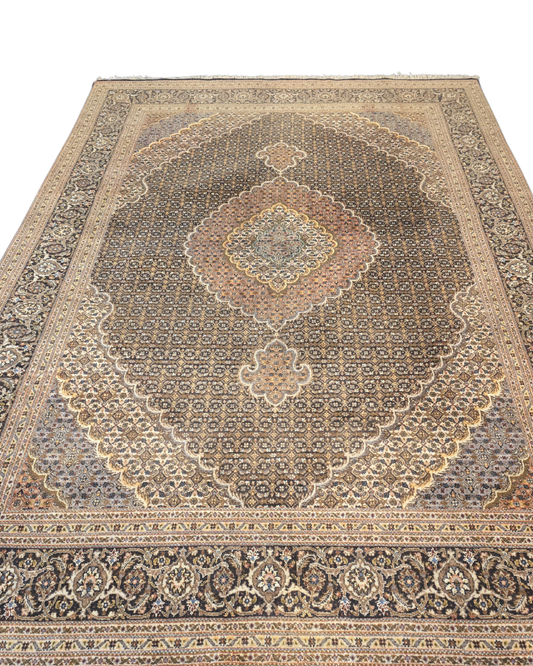 Groot Perzisch tapijt Tabriz Mahi 300x200 wollen vloerkleed Iran Handgeknoopt