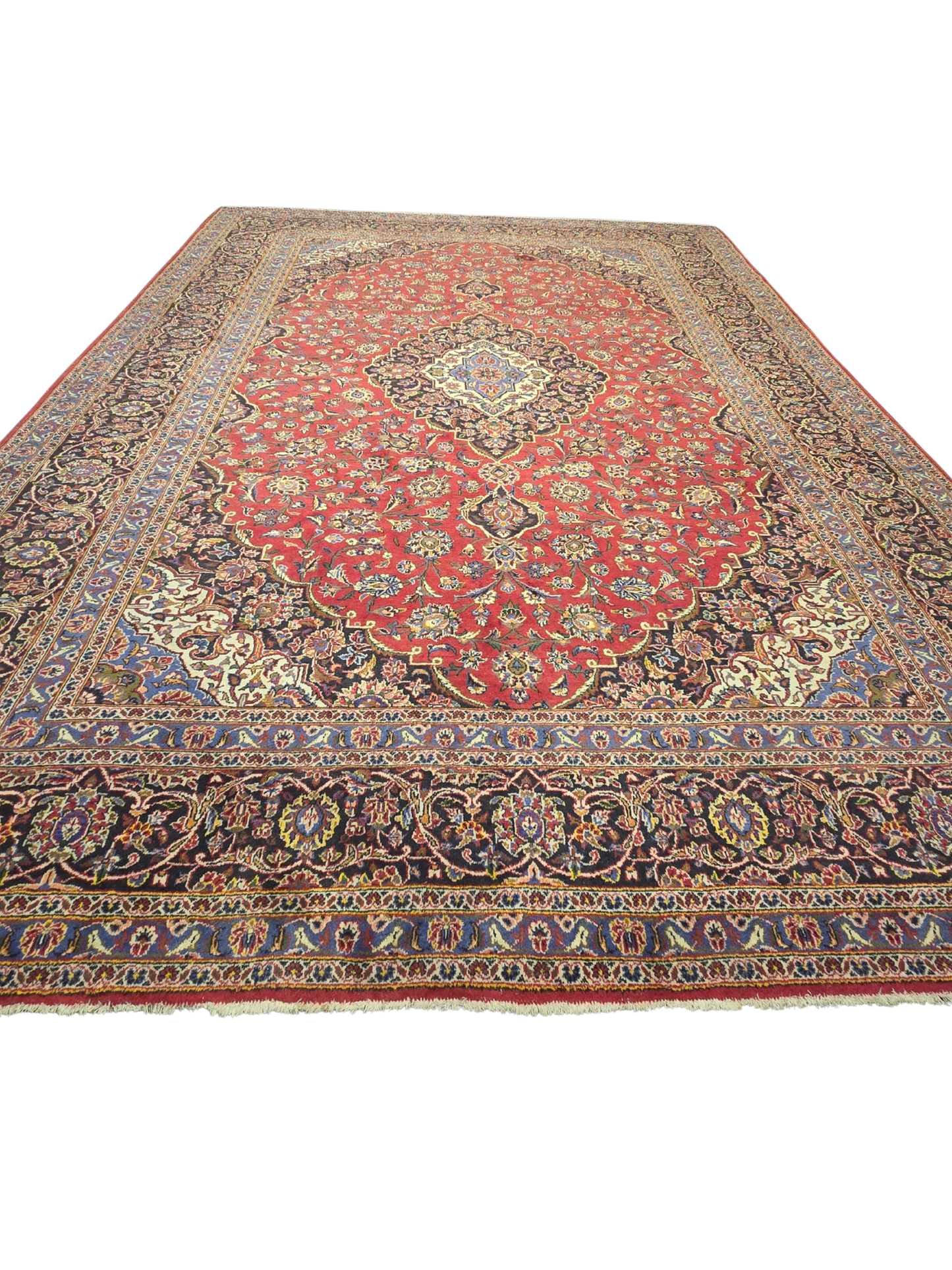 XL Groot Perzisch tapijt Kashan 400x300 Wollen vloerkleed iran