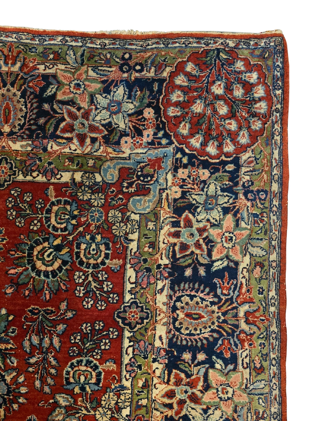 Groot Antiek perzisch tapijt American Sarough 320x220 handgeknoopt wollen vloerkleed