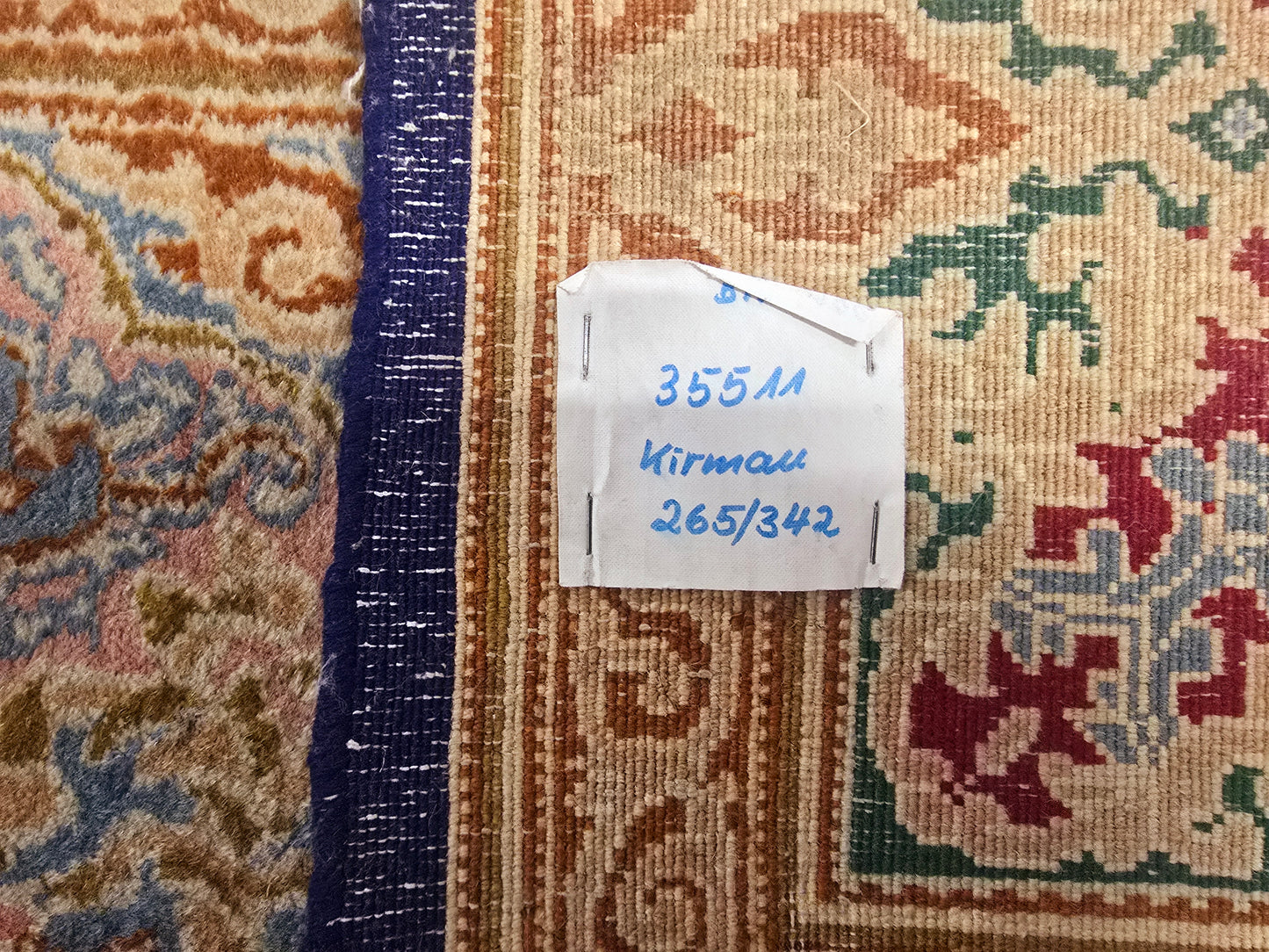 Groot Perzisch tapijt Kirman 345x265 wollen vloerkleed iran