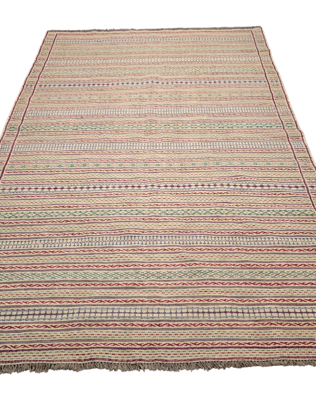 Grote Kelmin Flatweave 300x200 handgeweven wollen vloerkleed