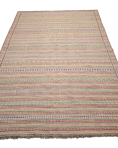 Grote Kelmin Flatweave 300x200 handgeweven wollen vloerkleed