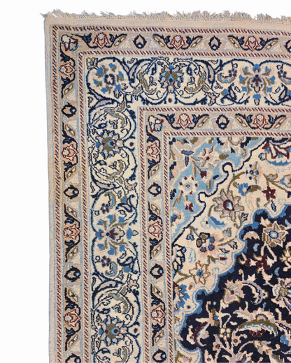 Groot Perzisch tapijt Nain 340x240 wollen vloerkleed Iran handgeknoopt