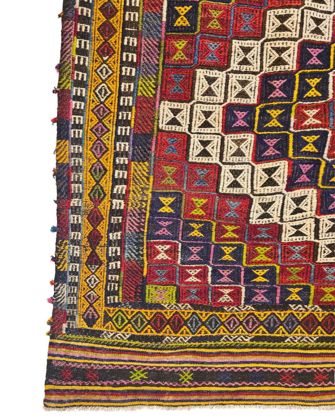 Ttribal Kelim Jijim cicim Tribal 290x185 wollen vloerkleed handgeknoopt Turkije