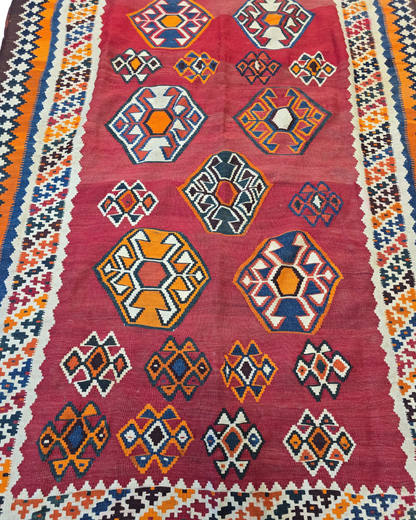 Triball Kelim gashkai 280x160 wollen vloerkleed handgeweven