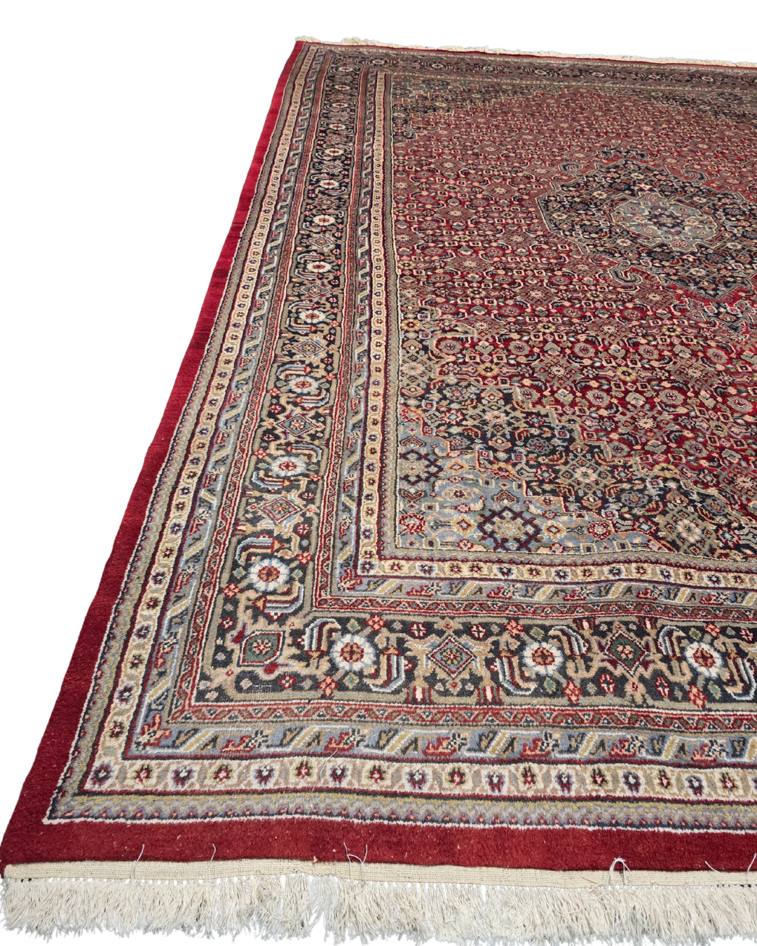 Groot Perzisch tapijt Bidjar 370x255 wollen vloerkleed handgeknoopt