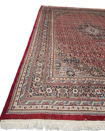 Groot Perzisch tapijt Bidjar 370x255 wollen vloerkleed handgeknoopt