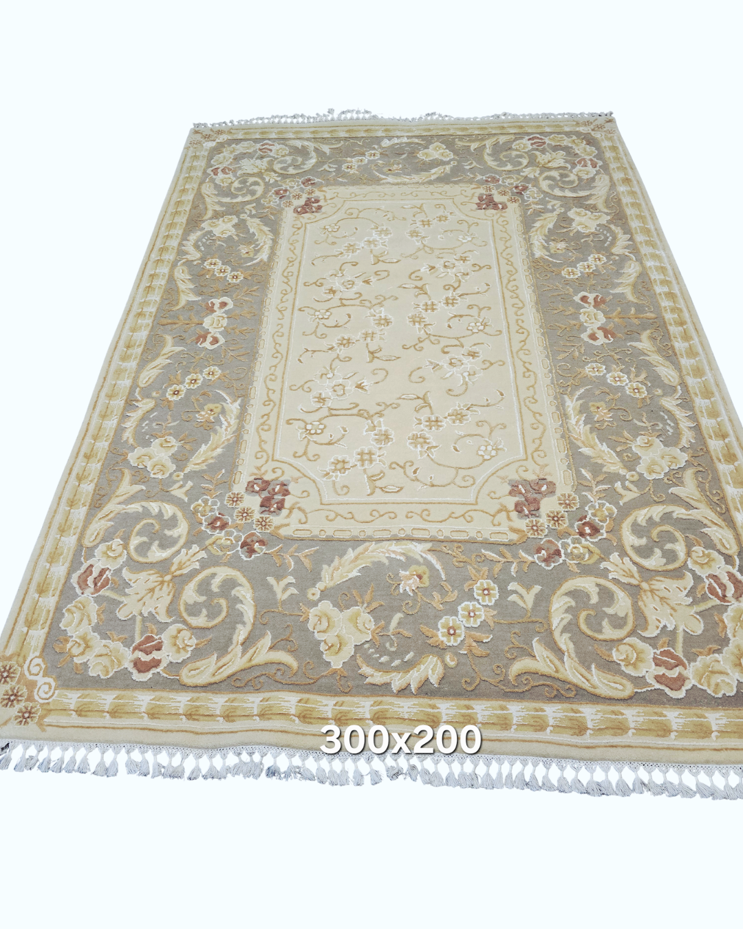 Perzisch tapijt Abusson 300x200 wollen voerkleed turkije handgeknoopt