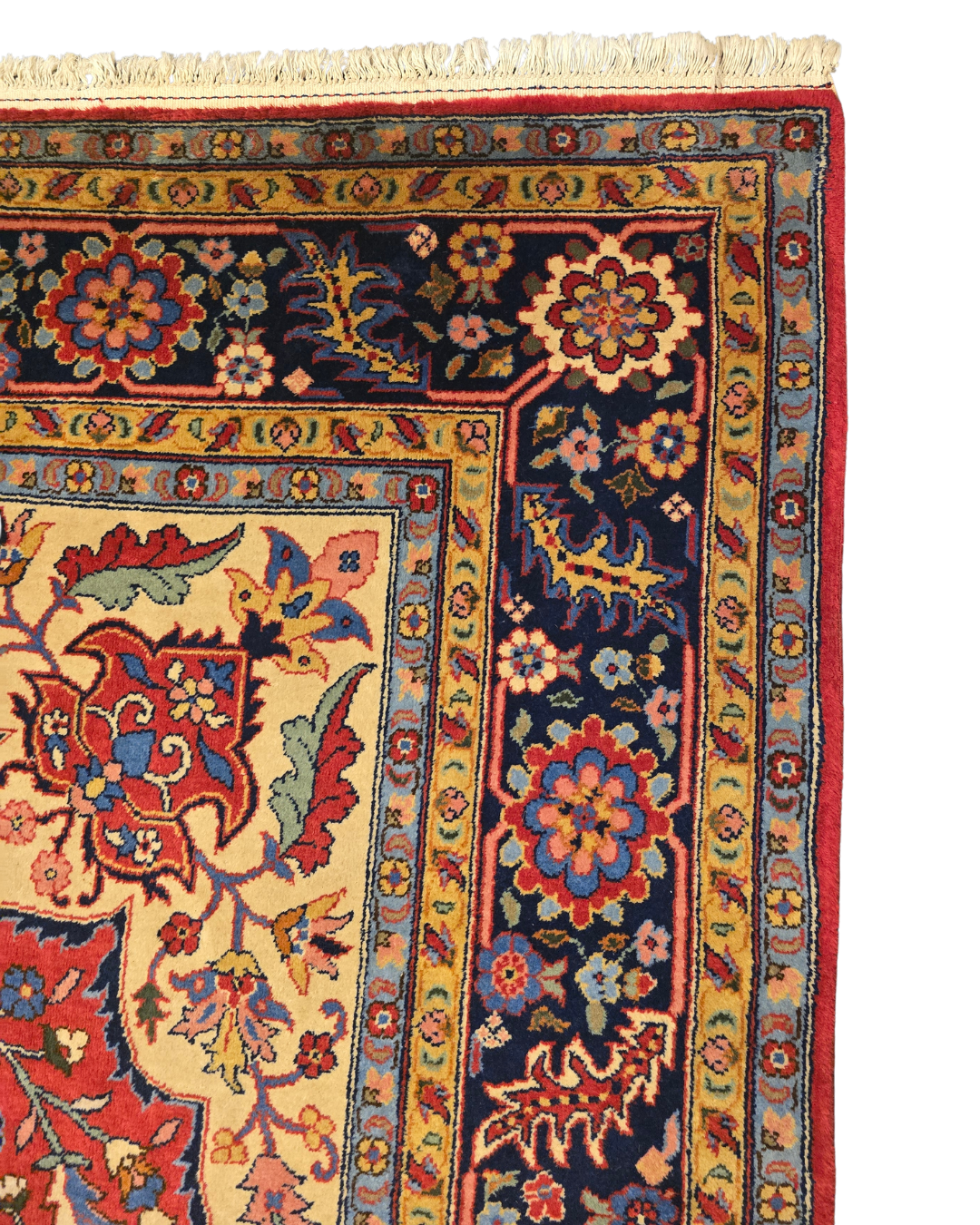 Groot Perzisch tapijt Heriz wollen vloerkleed handgeknoopt