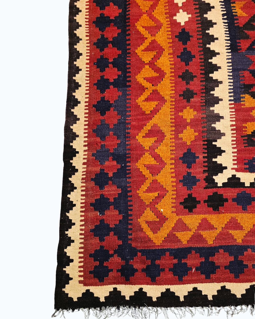 Tribal Kelim Afganistan 300x200 wollen vloerkleed handgeweven