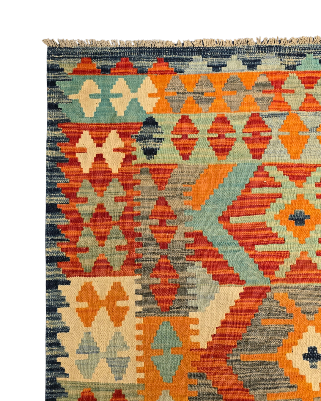 Kelim tapijt Afghan perzisch 298x203 wollen vloerkleed