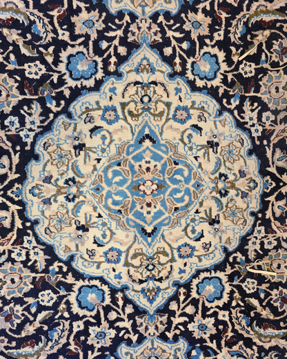 Groot Perzisch tapijt Nain 340x240 wollen vloerkleed Iran handgeknoopt