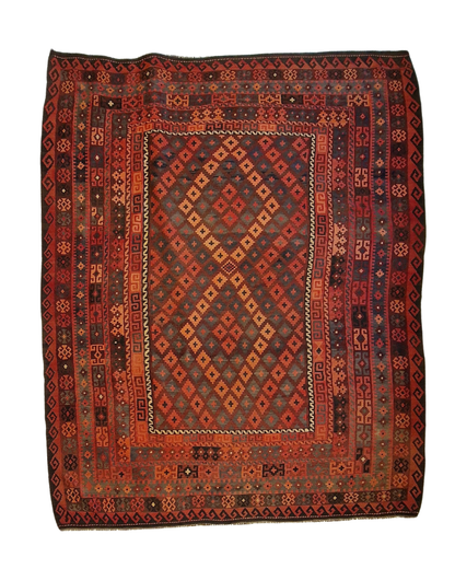 Tribal Kelim afganistan 310x250 wollen vloerkleed handgeknoopt