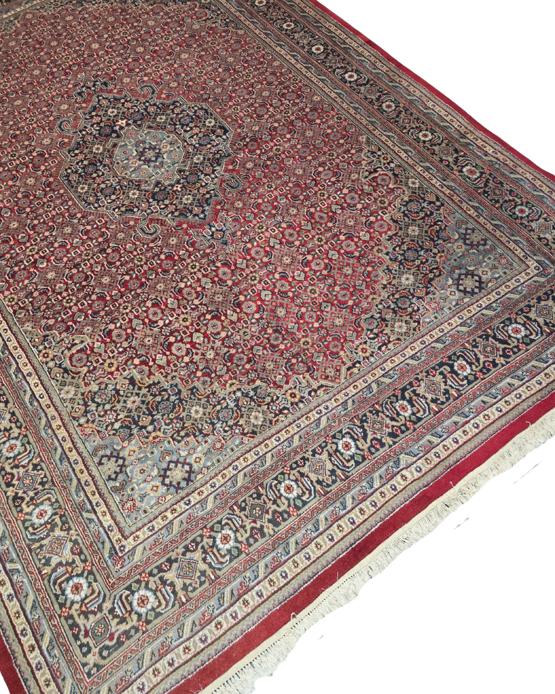 Groot Perzisch tapijt Bidjar 370x255 wollen vloerkleed handgeknoopt