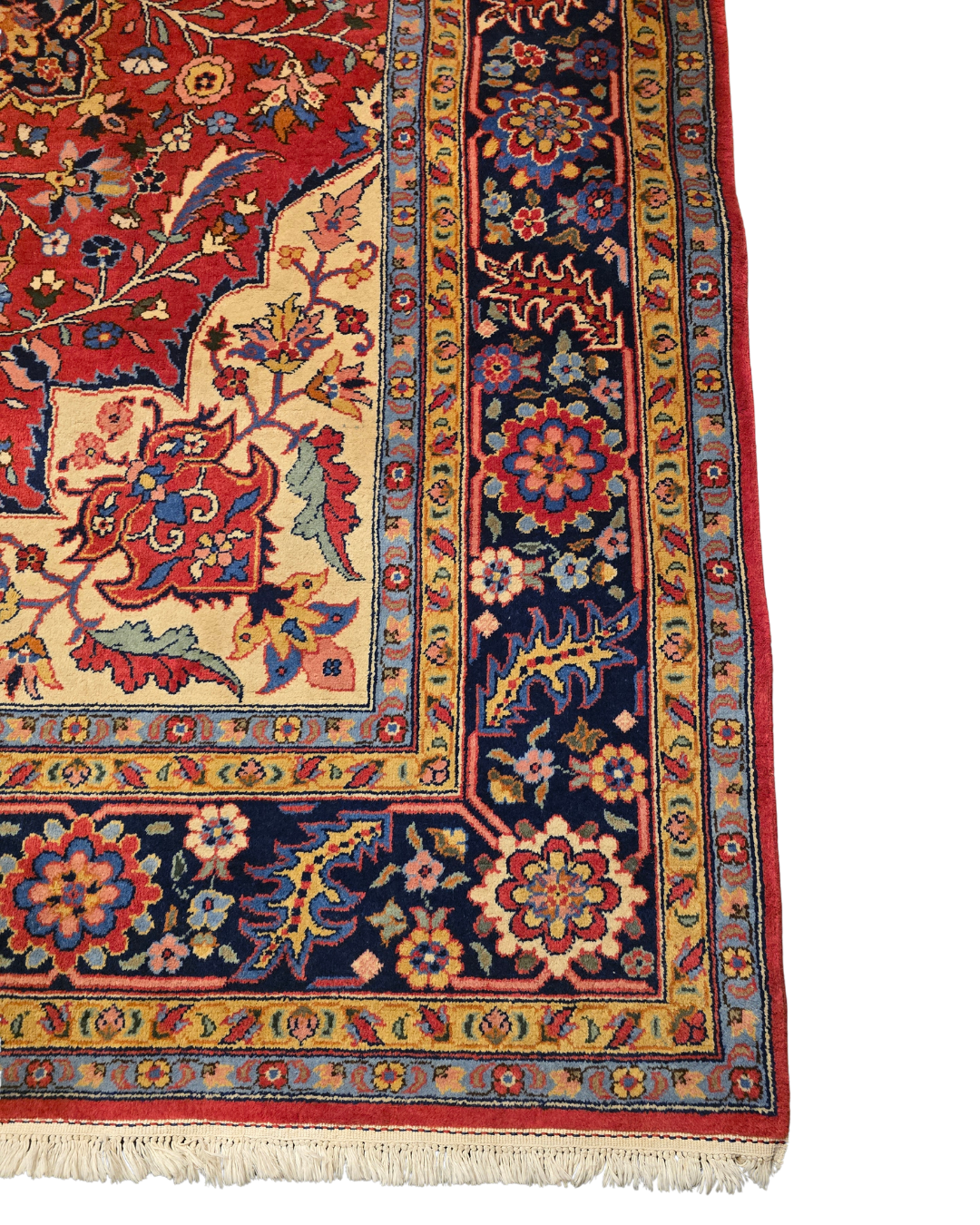 Groot Perzisch tapijt Heriz wollen vloerkleed handgeknoopt