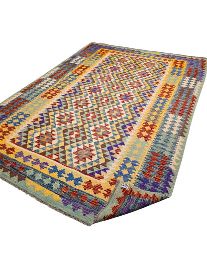 Kelim tapijt Afghan perzisch 299x212 wollen vloerkleed