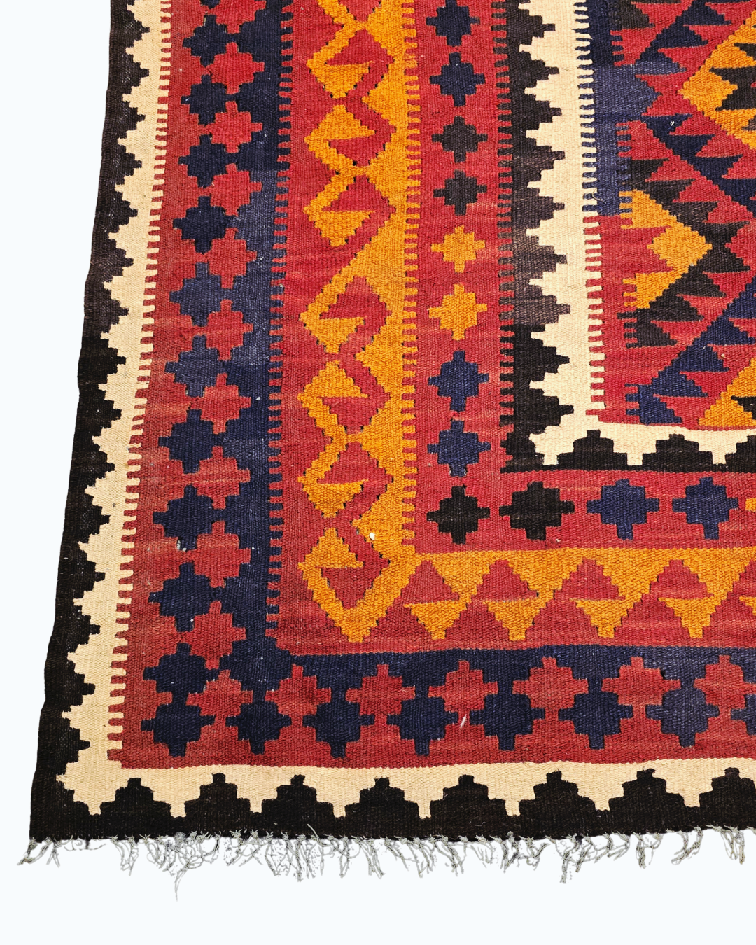 Tribal Kelim Afganistan 300x200 wollen vloerkleed handgeweven