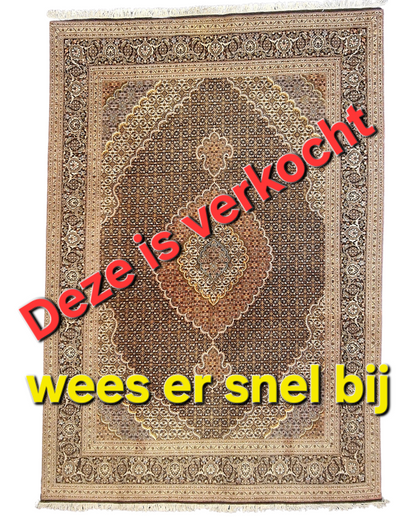 Groot Perzisch tapijt Tabriz Mahi 300x200 wollen vloerkleed Iran Handgeknoopt