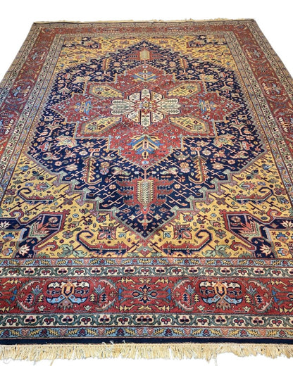 Groot Perzisch Tapijt Heriz 350x250 wollen vloerkleed handgeknoopt