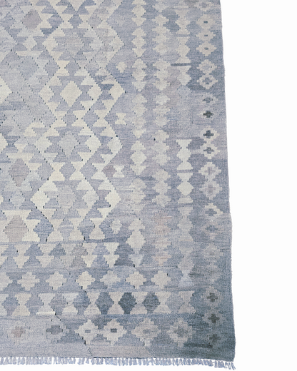 Afgaans Tribal Kelim flatweave 300x200 wollen vloerkleed