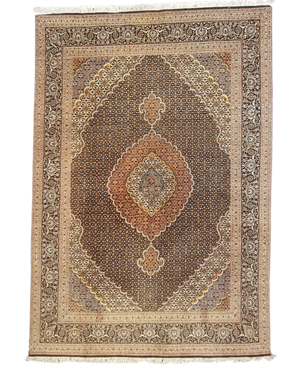 Groot Perzisch tapijt Tabriz Mahi 300x200 wollen vloerkleed Iran Handgeknoopt