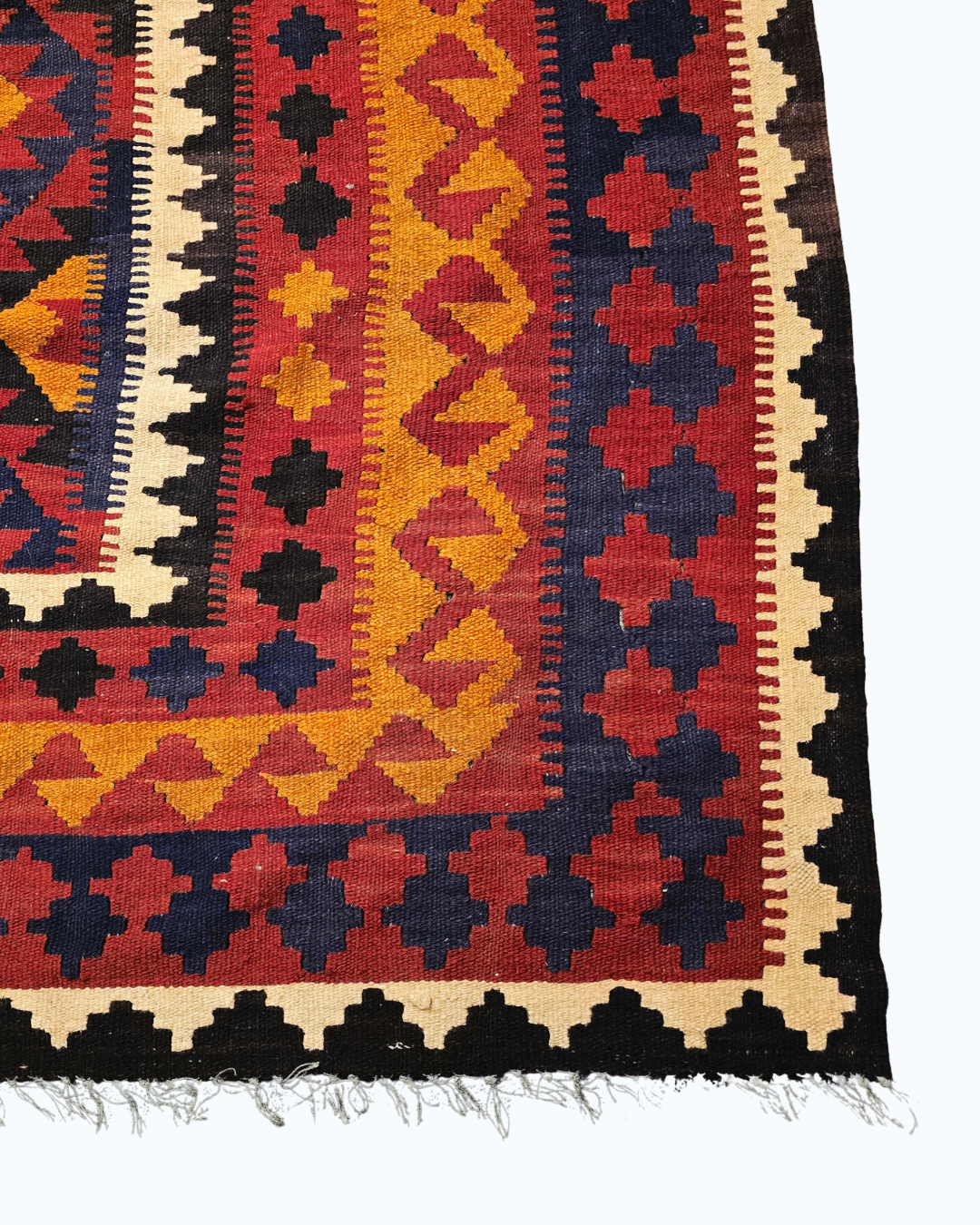 Tribal Kelim Afganistan 300x200 wollen vloerkleed handgeweven