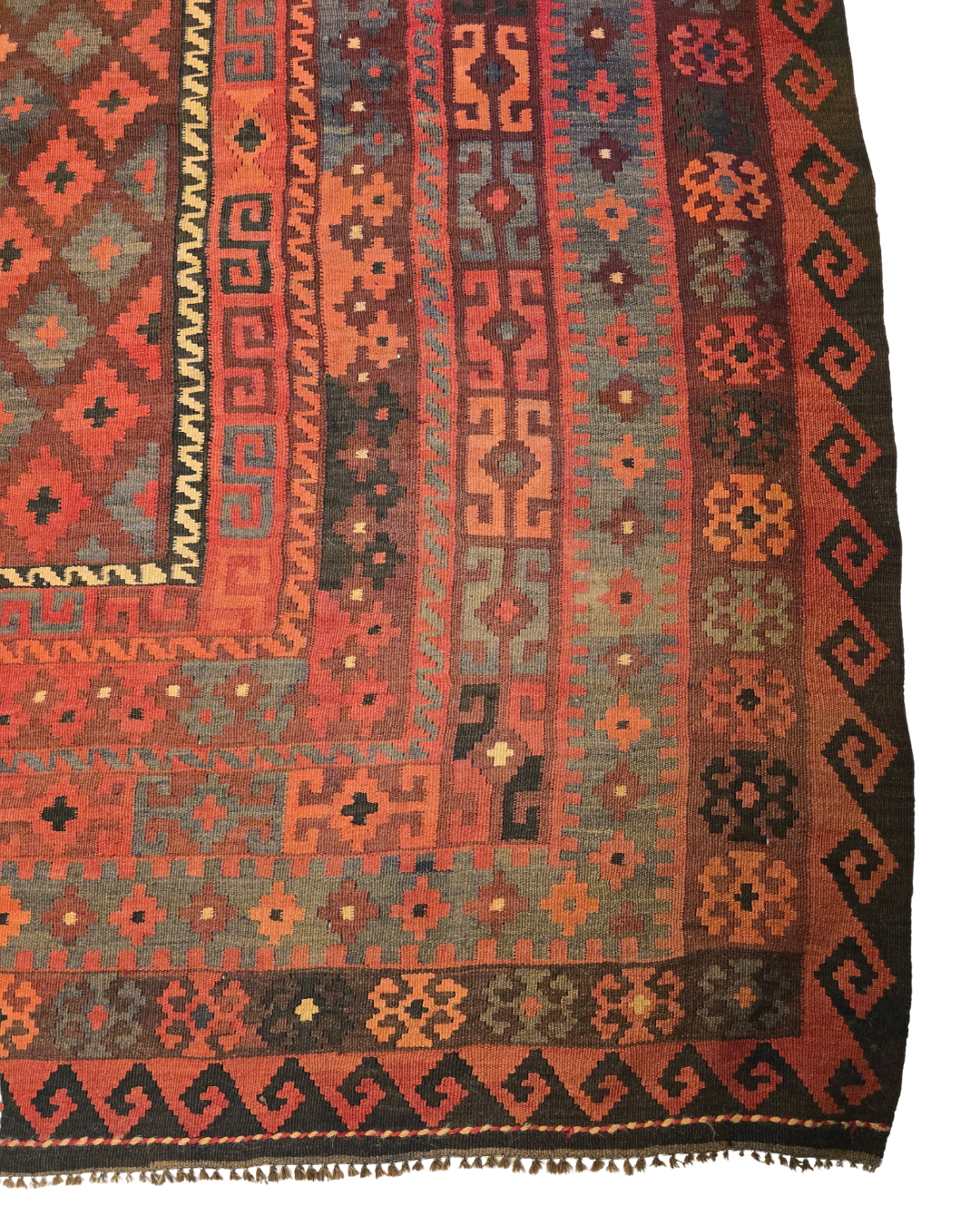 Tribal Kelim afganistan 310x250 wollen vloerkleed handgeknoopt