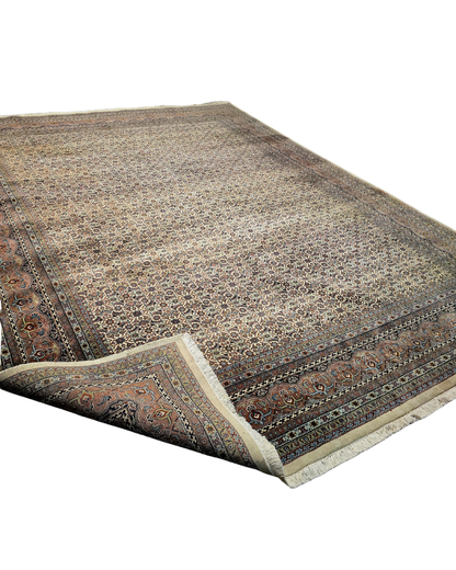 Groot Perzisch tapijt Herati 390x300 wollen vloerkleed iran