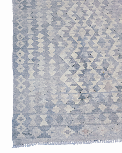 Afgaans Tribal Kelim flatweave 300x200 wollen vloerkleed