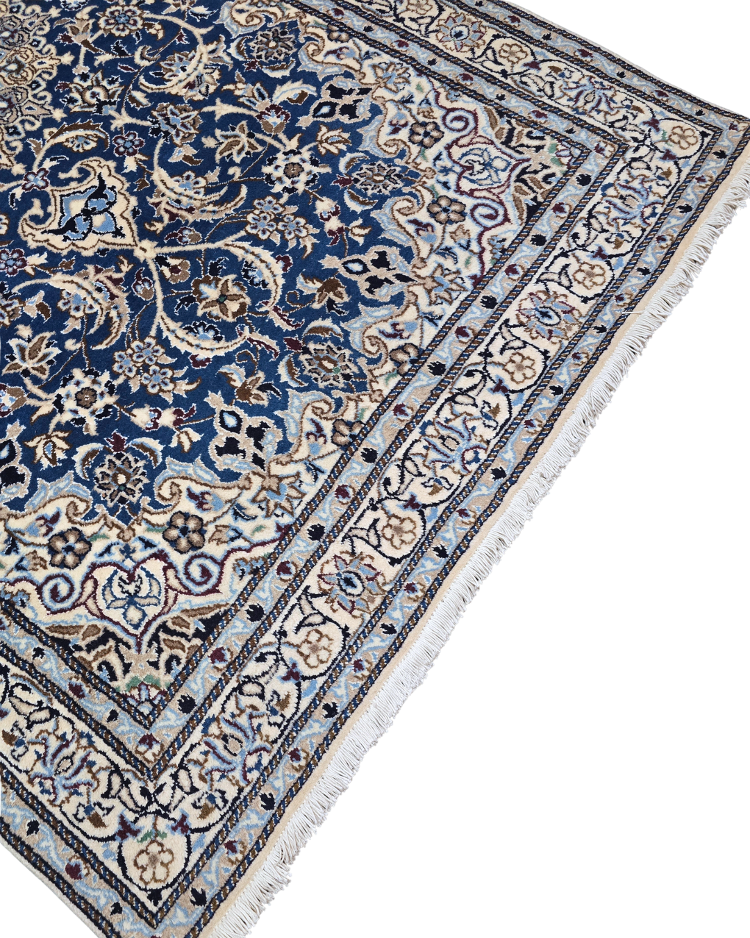 Perzisch tapijt Nain 255x155 wollen vloerkleed handgeknoopt iran