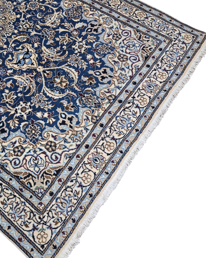 Perzisch tapijt Nain 255x155 wollen vloerkleed handgeknoopt iran