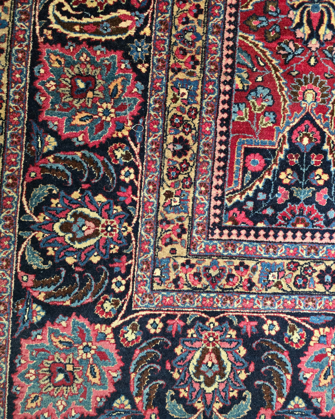 Groot Perzisch Tapijt Mashad 410x310 wollen vloerkleed iran handgeknoopt